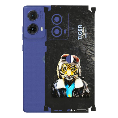 Motorola Phone Skins (All Models) - Rider Tiger - 3D Embossed Finish (L-113) Motorola G85 (5G)