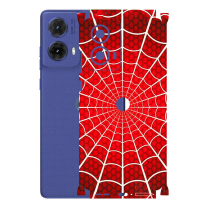 Motorola Phone Skins (All Models) - Classic Spidey Web - 3D Embossed Finish (L-115) Motorola G85 (5G)