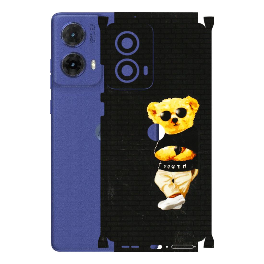 Motorola Phone Skins (All Models) - Classy Teddy Bear - 3D Embossed Finish (L-116) Motorola G85 (5G)