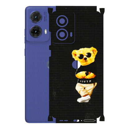 Motorola Phone Skins (All Models) - Classy Teddy Bear - 3D Embossed Finish (L-116) Motorola G85 (5G)