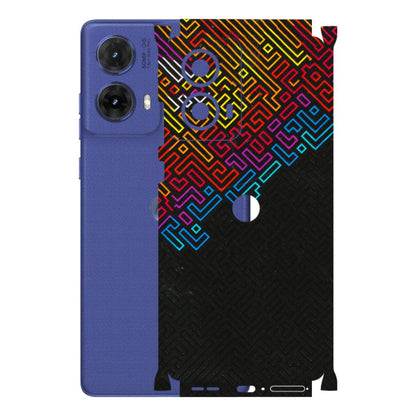 Motorola Phone Skins (All Models) - Dotme Pattern Art - 3D Embossed Finish (L-121) Motorola G85 (5G)