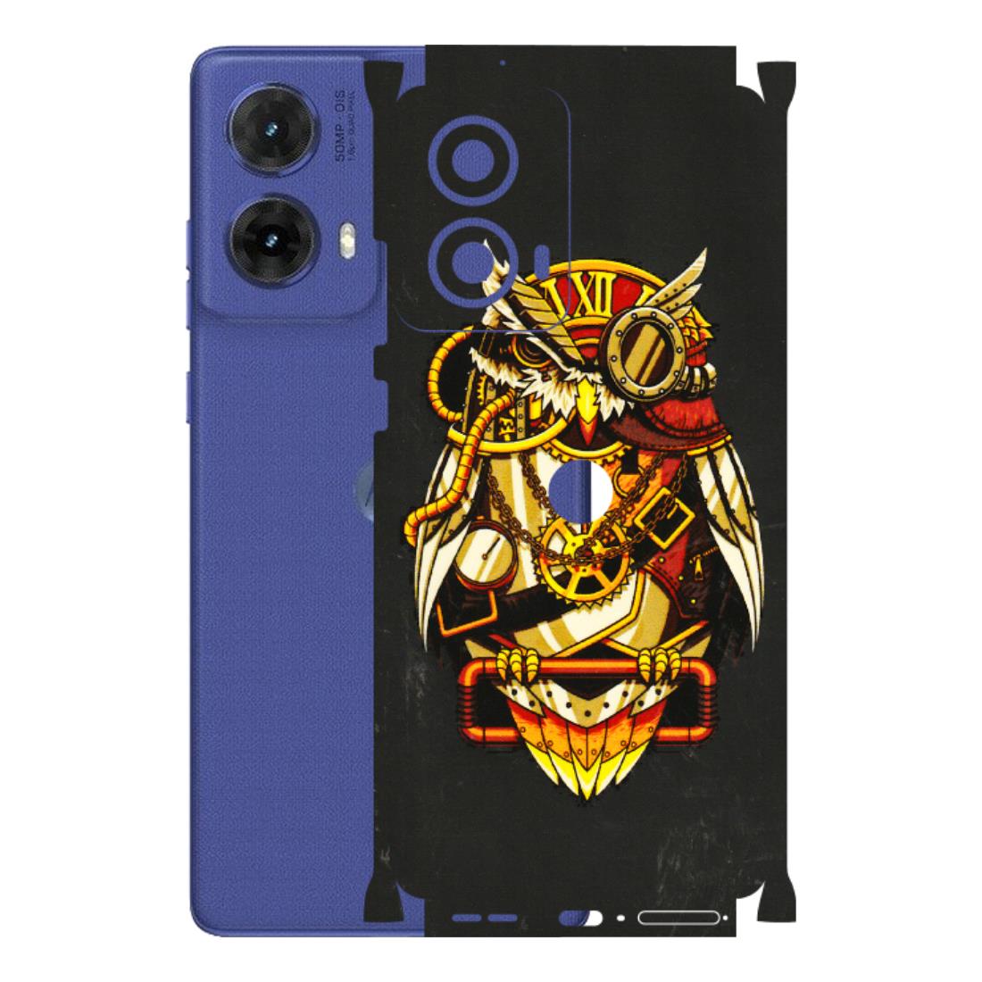 Motorola Phone Skins (All Models) - Classy Smart Owl - 3D Embossed Finish (L-144) Motorola G85 (5G)