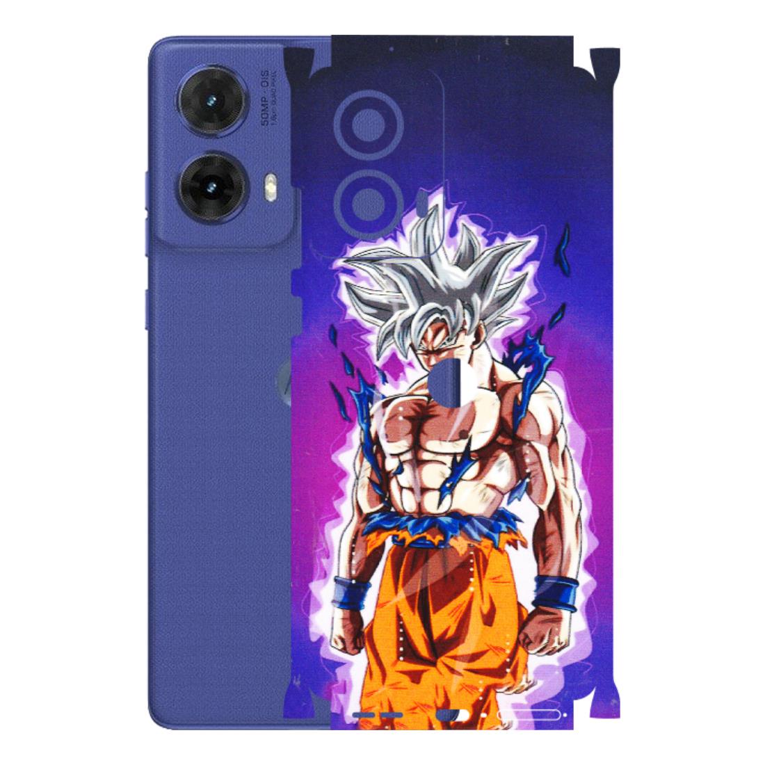 Motorola Phone Skins (All Models) - Goku Purple Anime - 3D Embossed Finish (L-147) Motorola G85 (5G)