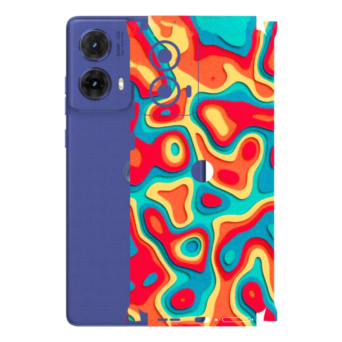 Motorola Phone Skins (All Models) - Abstract Swirl - 3D Embossed Finish (L-150) Motorola G85 (5G)