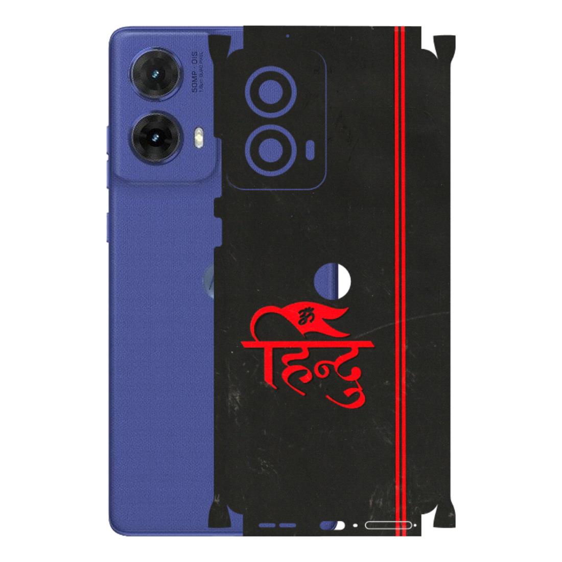 Motorola Phone Skins (All Models) - Hindu Black - 3D Embossed Finish (L-153) Motorola G85 (5G)