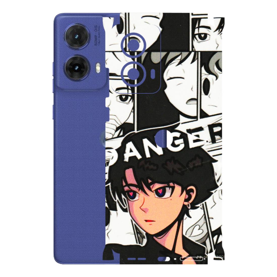 Motorola Phone Skins (All Models) - Danger Anime - 3D Embossed Finish (L-155) Motorola G85 (5G)