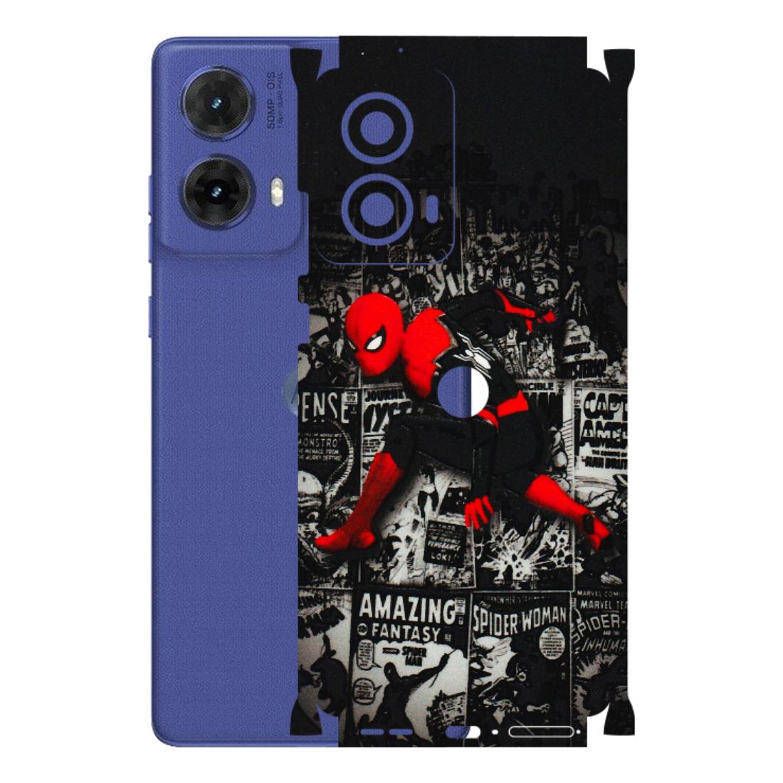 Motorola Phone Skins (All Models) - SpiderMan New - 3D Embossed Finish (L-162) Motorola G85 (5G)