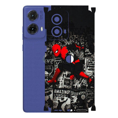 Motorola Phone Skins (All Models) - SpiderMan New - 3D Embossed Finish (L-162) Motorola G85 (5G)