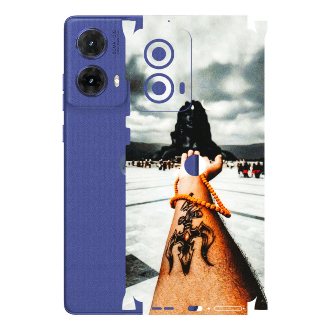 Motorola Phone Skins (All Models) - Jai Adiyogi Mahakaal - 3D Embossed Finish (L-164) Motorola G85 (5G)