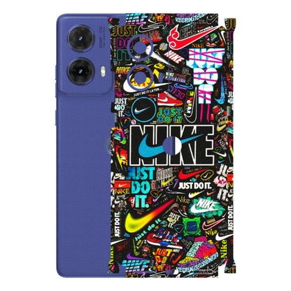 Motorola Phone Skins (All Models) - Just Do It Doodles - 3D Embossed Finish (L-166) Motorola G85 (5G)