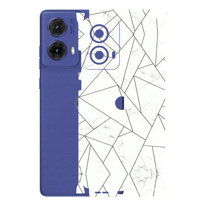 Motorola Phone Skins (All Models) - Luxury White Marble Effect - 3D Embossed Finish (L-168) Motorola G85 (5G)