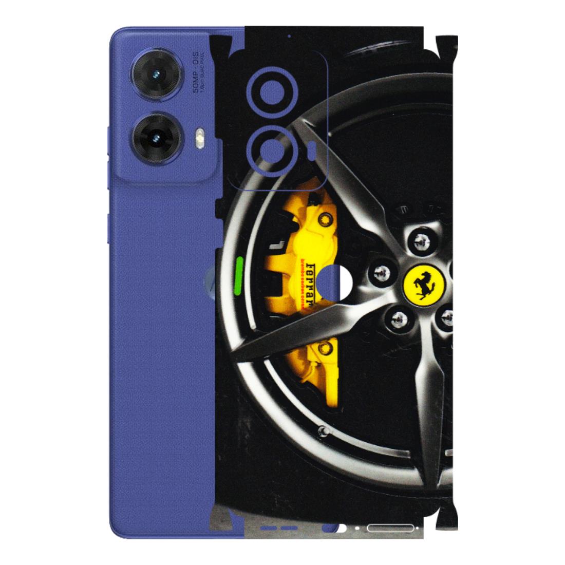 Motorola Phone Skins (All Models) - Ferrari Wheel Alloy - 3D Embossed Finish (L-173) Motorola G85 (5G)