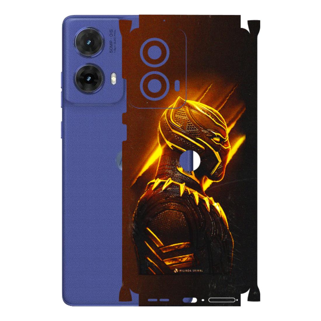 Motorola Phone Skins (All Models) - Gold Black Panther - 3D Embossed Finish (L-181) Motorola G85 (5G)