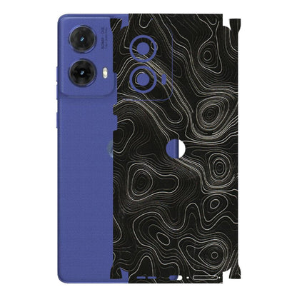 Motorola Phone Skins (All Models) - Black Swirl - 3D Embossed Finish (L-196) Motorola G85 (5G)
