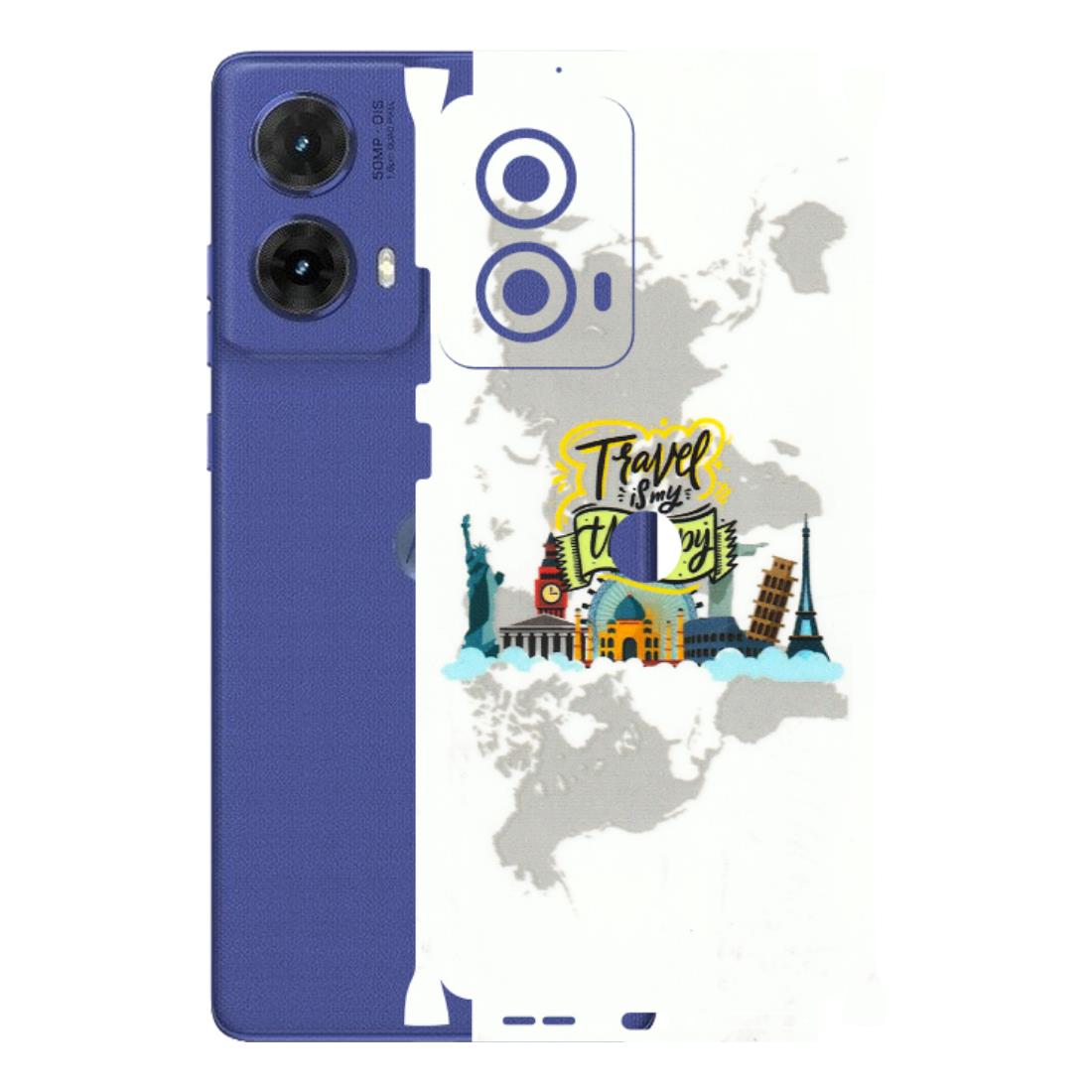 Motorola Phone Skins (All Models) - Travel Therapy - 3D Embossed Finish (L-199) Motorola G85 (5G)