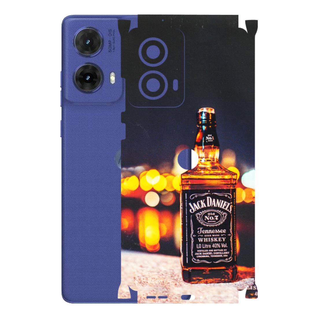 Motorola Phone Skins (All Models) - JD Whiskey Bottle - 3D Embossed Finish (L-20) Motorola G85 (5G)