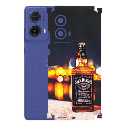 Motorola Phone Skins (All Models) - JD Whiskey Bottle - 3D Embossed Finish (L-20) Motorola G85 (5G)