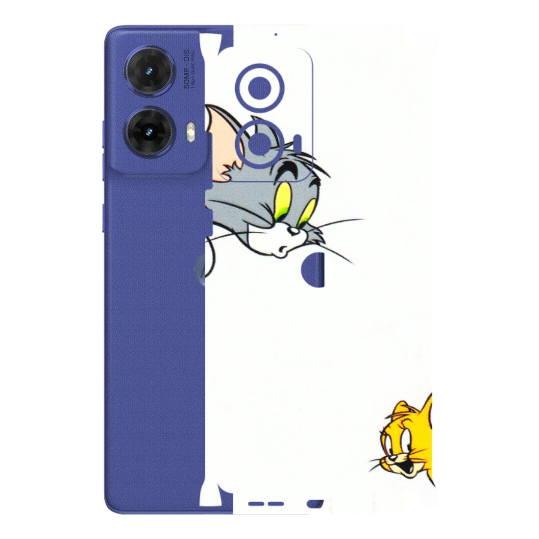 Motorola Phone Skins (All Models) - Cute Tom And Jerry - 3D Embossed Finish (L-220) Motorola G85 (5G)