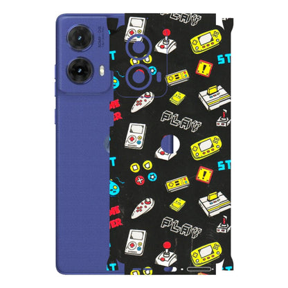 Motorola Phone Skins (All Models) - Gaming Doodles - 3D Embossed Finish (L-224) Motorola G85 (5G)