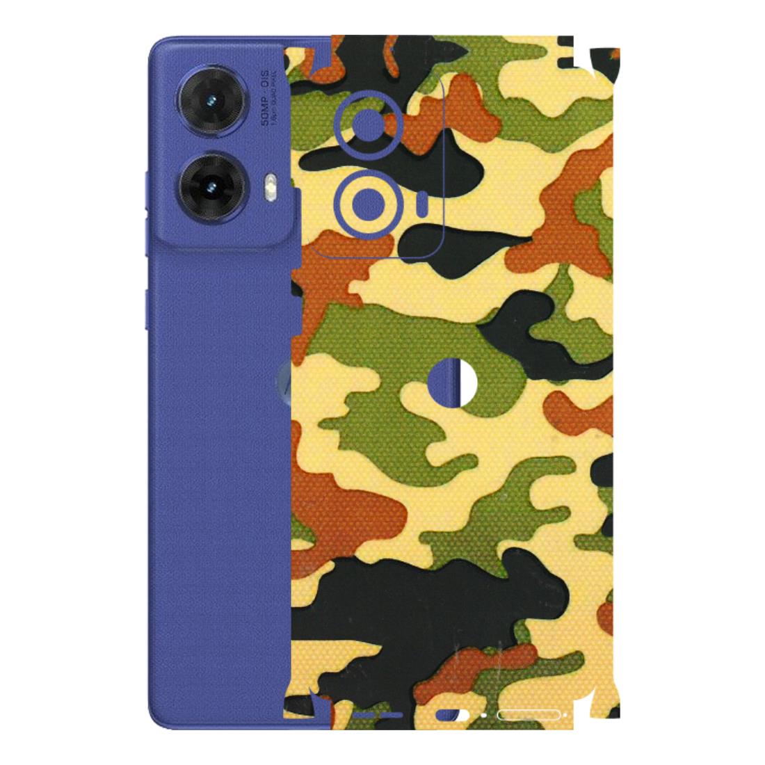 Motorola Phone Skins (All Models) - Indian Military - 3D Embossed Finish (L-234) Motorola G85 (5G)