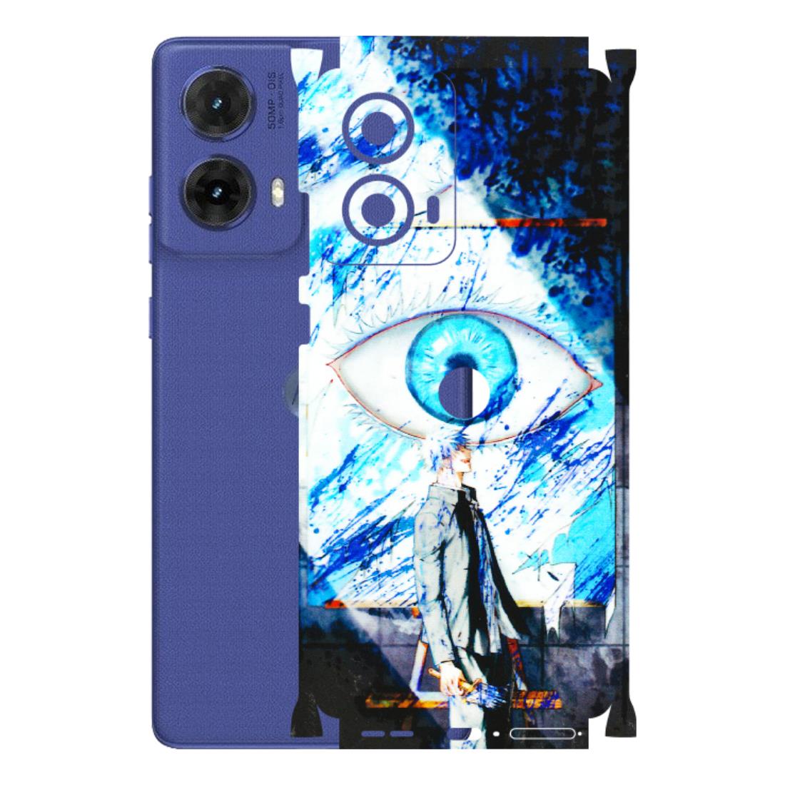 Motorola Phone Skins (All Models) - Gojo Satoru evil eye - 3D Embossed Finish (L-239) Motorola G85 (5G)