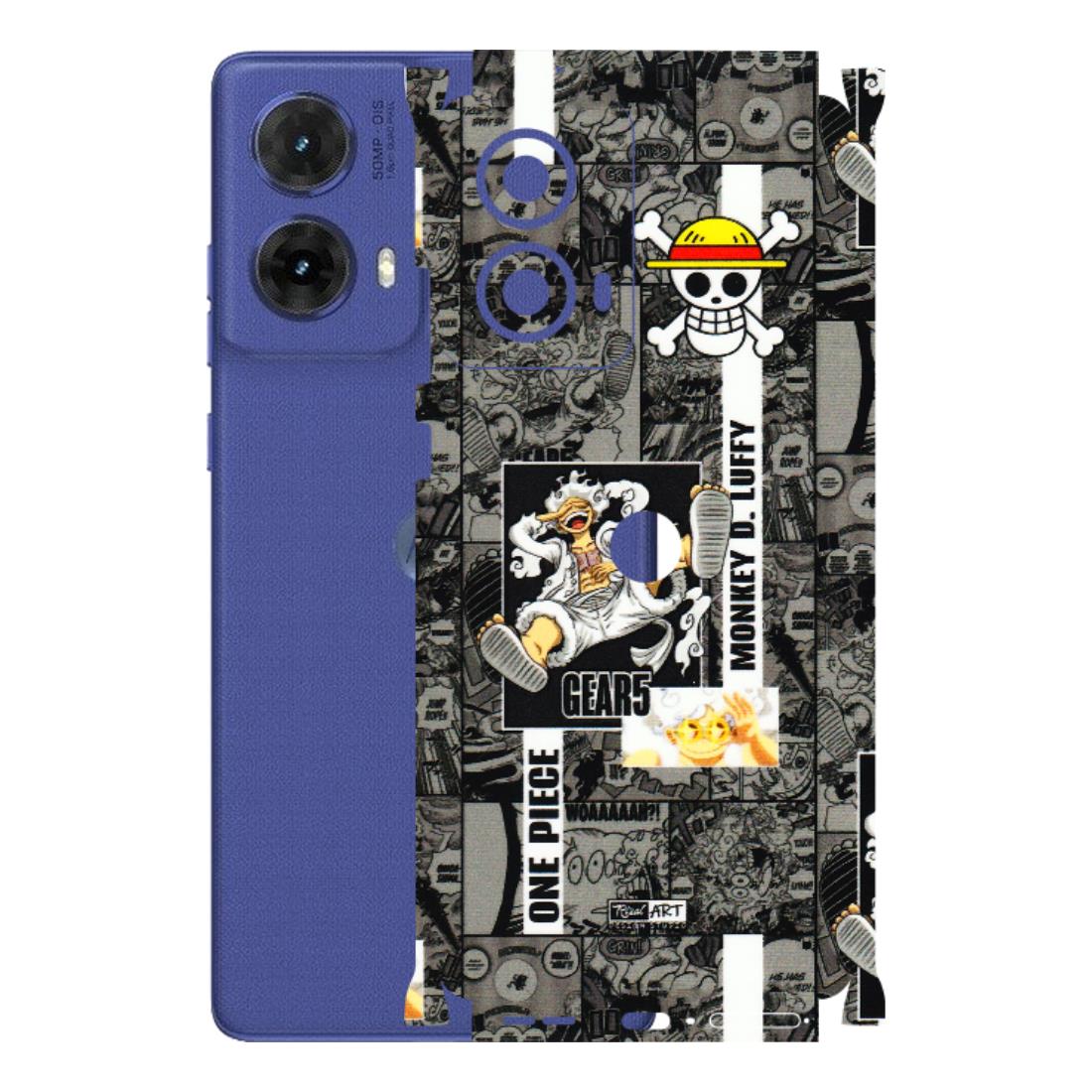 Motorola Phone Skins (All Models) - Cuffy Anime MonkeyCamic - 3D Embossed Finish (L-242) Motorola G85 (5G)