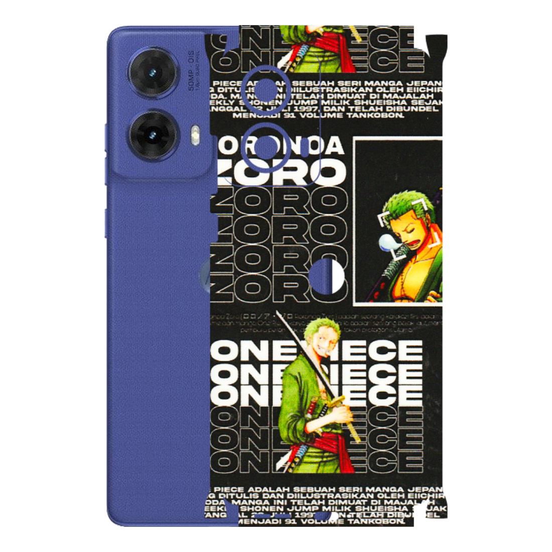 Motorola Phone Skins (All Models) - One Piece Zoro - 3D Embossed Finish (L-250) Motorola G85 (5G)