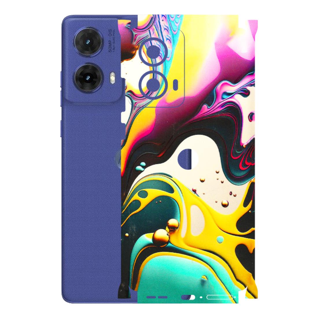 Motorola Phone Skins (All Models) - Multicolor Abstract pattern - 3D Embossed Finish (L-254) Motorola G85 (5G)