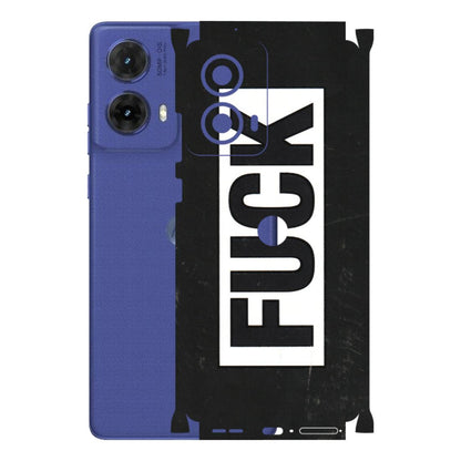 Motorola Phone Skins (All Models) - The F Word - 3D Embossed Finish (L-255) Motorola G85 (5G)