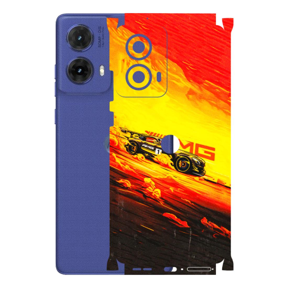 Motorola Phone Skins (All Models) - AMG Car Speed Cover - 3D Embossed Finish (L-256) Motorola G85 (5G)