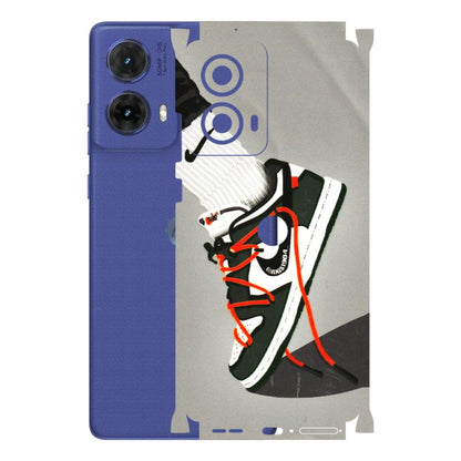 Motorola Phone Skins (All Models) - New Grey Sneaker - 3D Embossed Finish (L-261) Motorola G85 (5G)