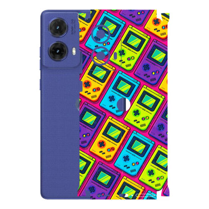 Motorola Phone Skins (All Models) - Gameboy Colourful - 3D Embossed Finish (L-266) Motorola G85 (5G)