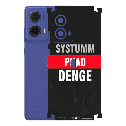 Motorola Phone Skins (All Models) - Systumm Phad Denge - 3D Embossed Finish (L-278) Motorola G85 (5G)