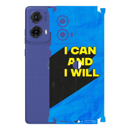 Motorola Phone Skins (All Models) - I Can And I Will - 3D Embossed Finish (L-281) Motorola G85 (5G)