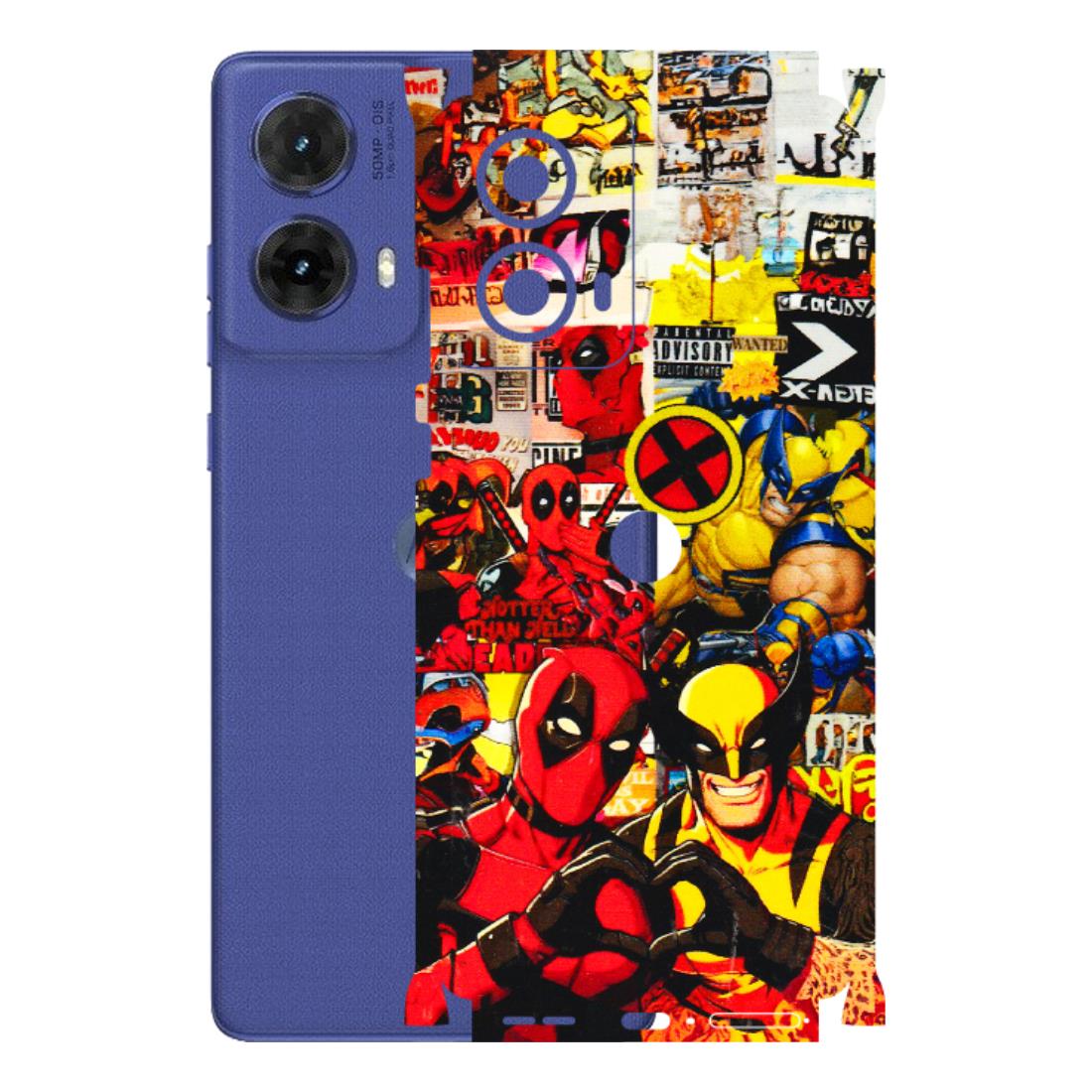 Motorola Phone Skins (All Models) - Spidy Wolverine - 3D Embossed Finish (L-310) Motorola G85 (5G)
