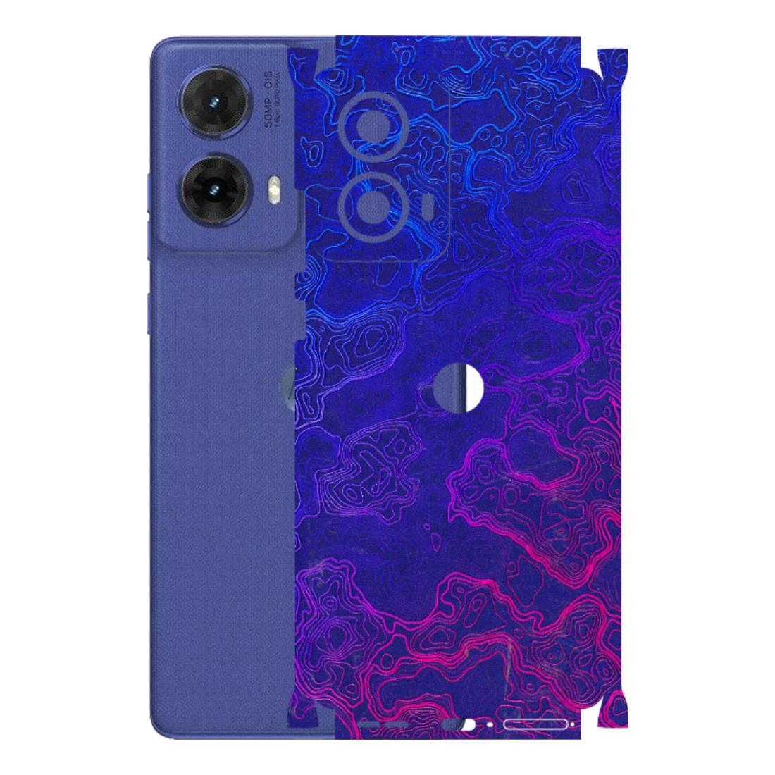 Motorola Phone Skins (All Models) - Purple Ripples Swirl - 3D Embossed Finish (L-314) Motorola G85 (5G)