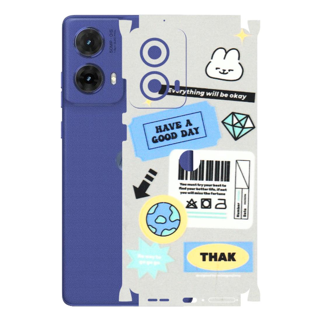 Motorola Phone Skins (All Models) - Will Be Okay Design - 3D Embossed Finish (L-316) Motorola G85 (5G)
