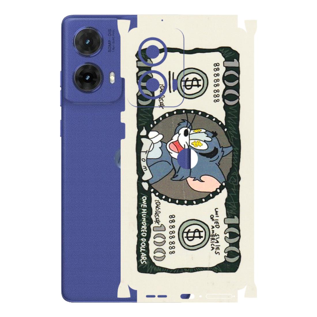 Motorola Phone Skins (All Models) - Tom Hundred Dollar - 3D Embossed Finish (L-324) Motorola G85 (5G)