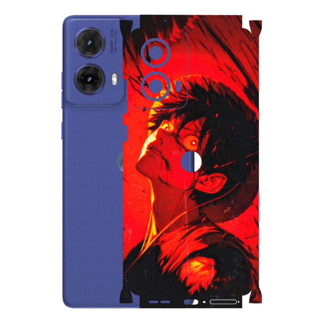 Motorola Phone Skins (All Models) - D.Luffy Power Up One Piece Anime - 3D Embossed Finish (L-326) Motorola G85 (5G)