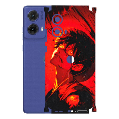 Motorola Phone Skins (All Models) - D.Luffy Power Up One Piece Anime - 3D Embossed Finish (L-326) Motorola G85 (5G)