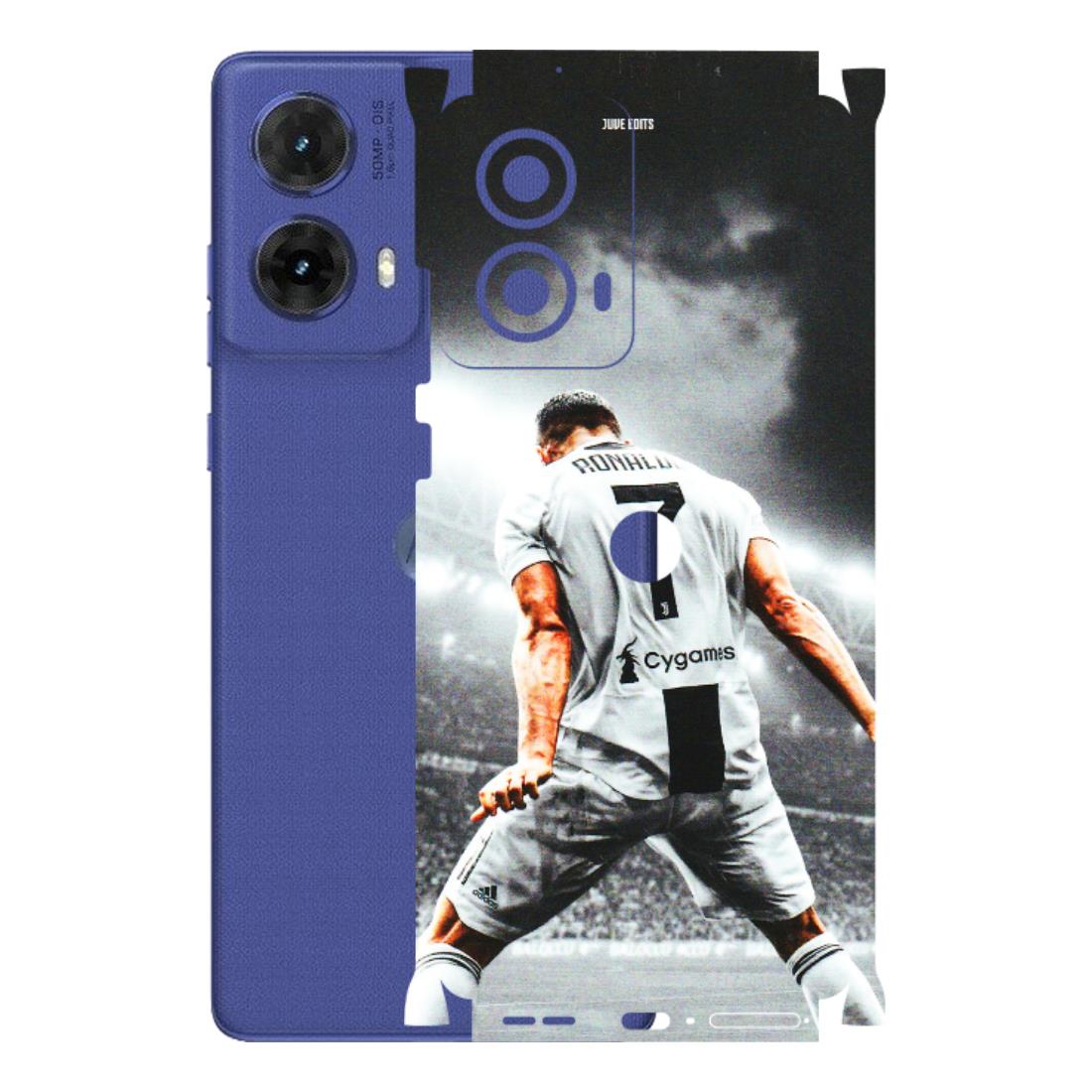 Motorola Phone Skins (All Models) - Ronaldo CR7 Crazy - 3D Embossed Finish (L-44) Motorola G85 (5G)