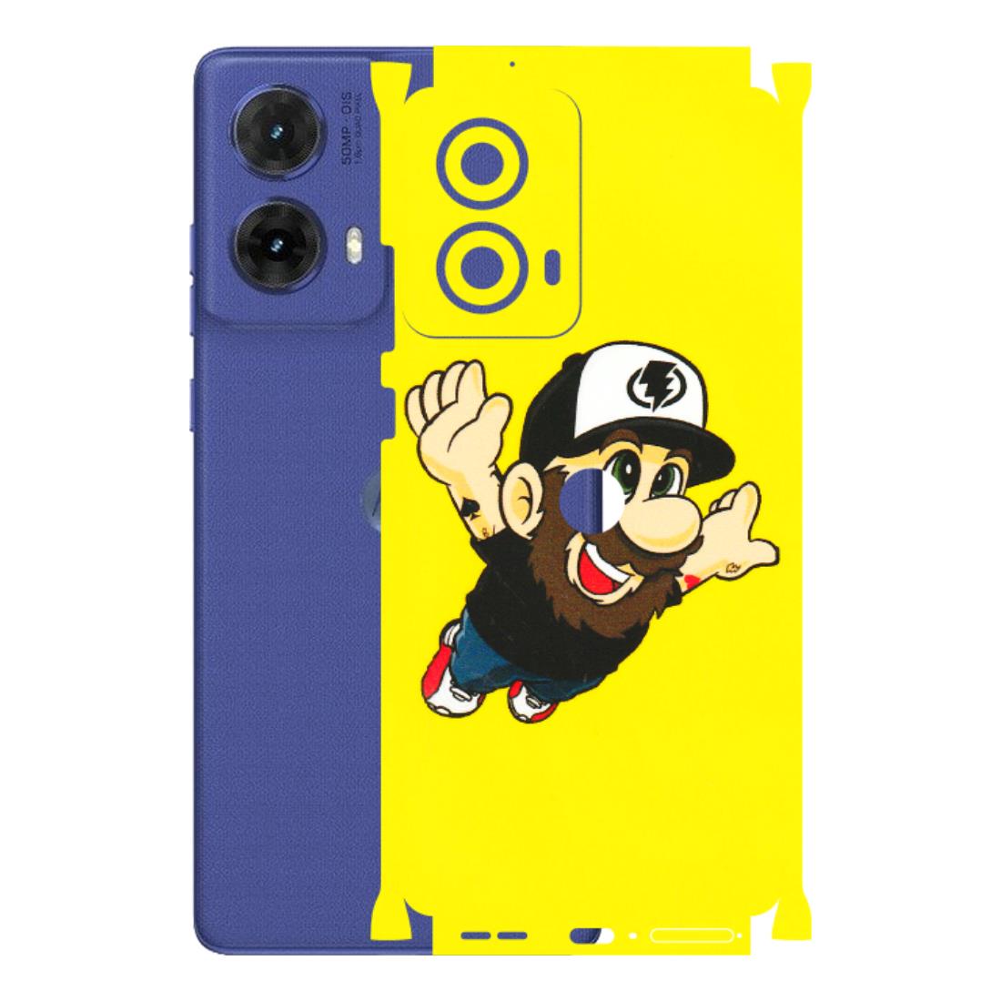 Motorola Phone Skins (All Models) - Flying Beardo - 3D Embossed Finish (L-60) Motorola G85 (5G)