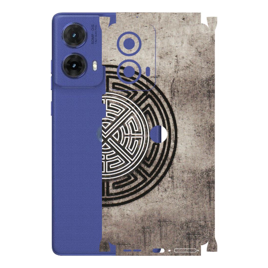Motorola Phone Skins (All Models) - Mysterious Circular Design - 3D Embossed Finish (L-63) Motorola G85 (5G)