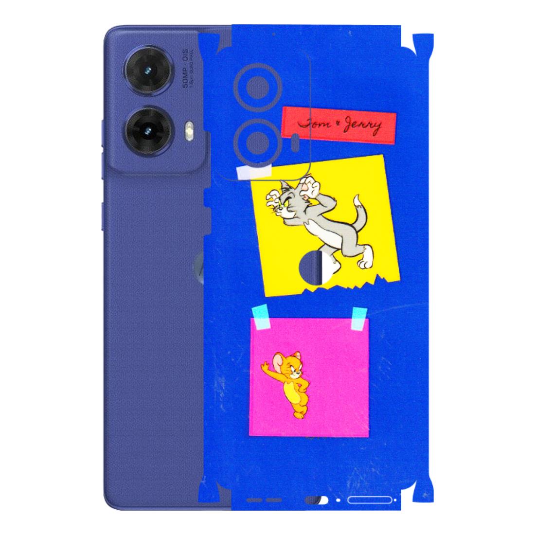Motorola Phone Skins (All Models) - Tom N Jerry Sticky Notes - 3D Embossed Finish (L-88) Motorola G85 (5G)