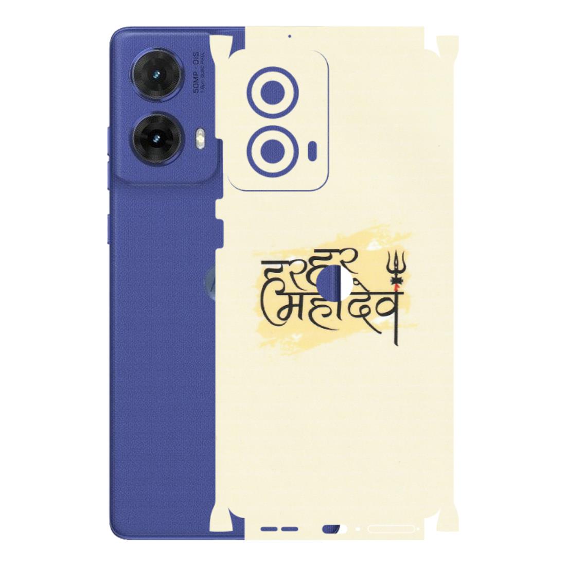 Motorola Phone Skins (All Models) - Har Har Mahadev - Matte Finish (M-10) Motorola G85 (5G)