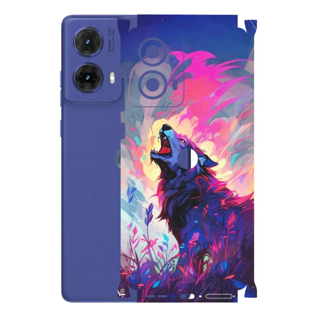 Motorola Phone Skins (All Models) - New Wild Wolf Abstract - Matte Finish (M-125) Motorola G85 (5G)