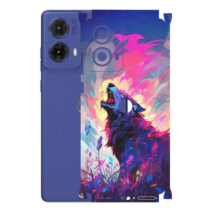 Motorola Phone Skins (All Models) - New Wild Wolf Abstract - Matte Finish (M-125) Motorola G85 (5G)