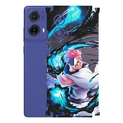Motorola Phone Skins (All Models) - New Jujutsu Kaisen Grey Blue Anime - Matte Finish (M-127) Motorola G85 (5G)