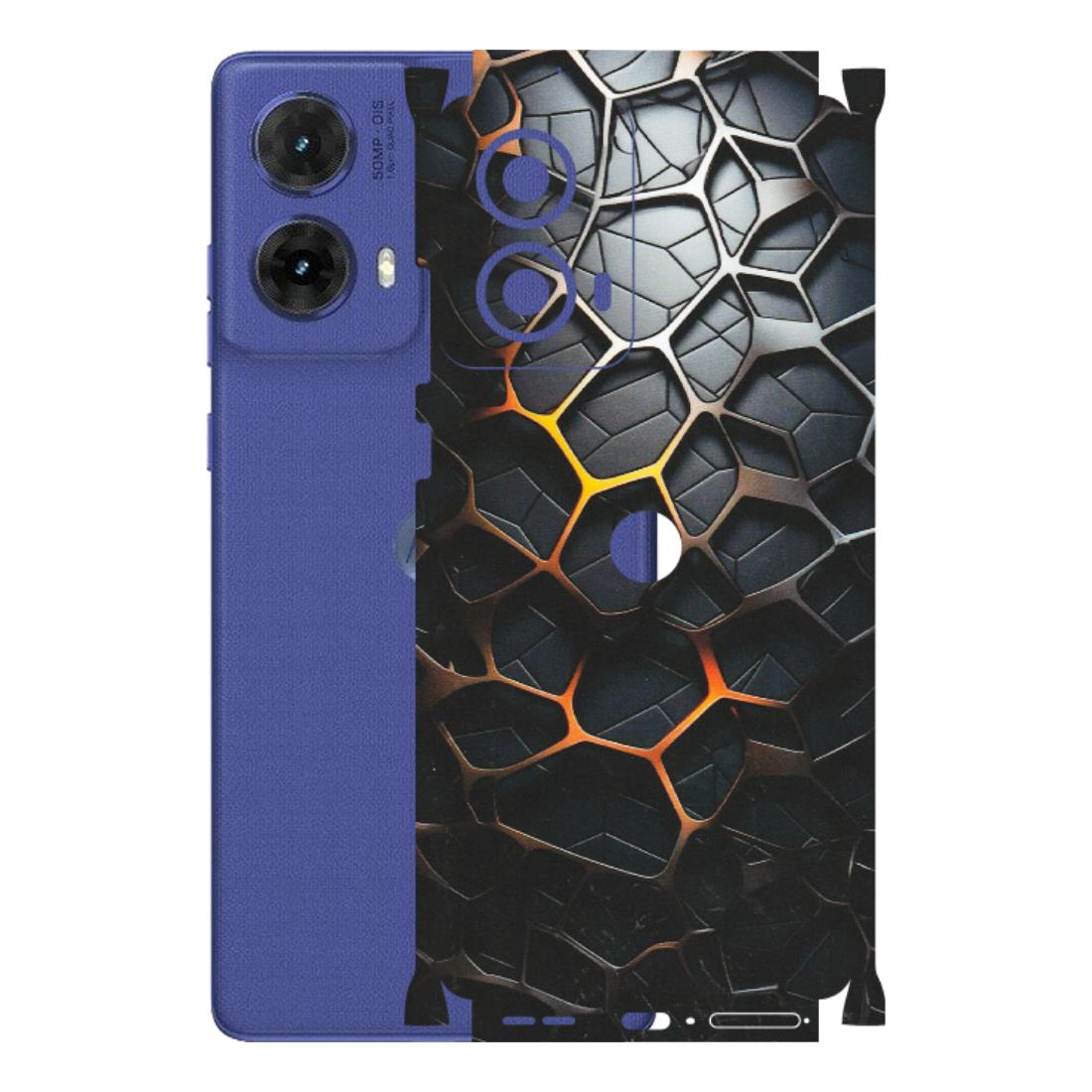 Motorola Phone Skins (All Models) - New Abstract Graphite Tiles - Matte Finish (M-130) Motorola G85 (5G)