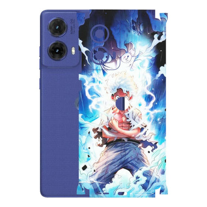 Motorola Phone Skins (All Models) - Blue Thunder Luffy Anime - Matte Finish (M-132) Motorola G85 (5G)